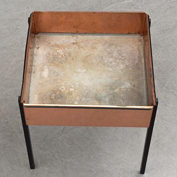 A second half of the 20th century copper flower table by Hans-Agne Jakobsson.