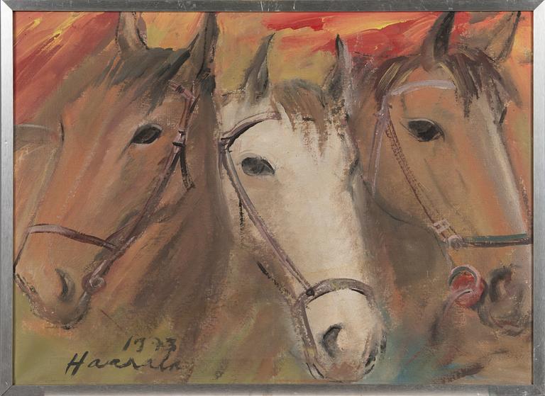 OLAVI HAARALA, oil on canvas, signed and dated 1973.