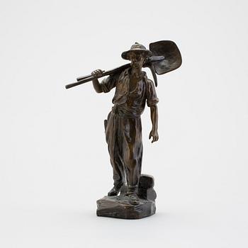 A bronze sculpture by Émile Joseph Carlier, signed.