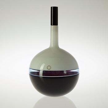 A Timo Sarpaneva glass decanter, 'Vire', Venini, Italy 1990.