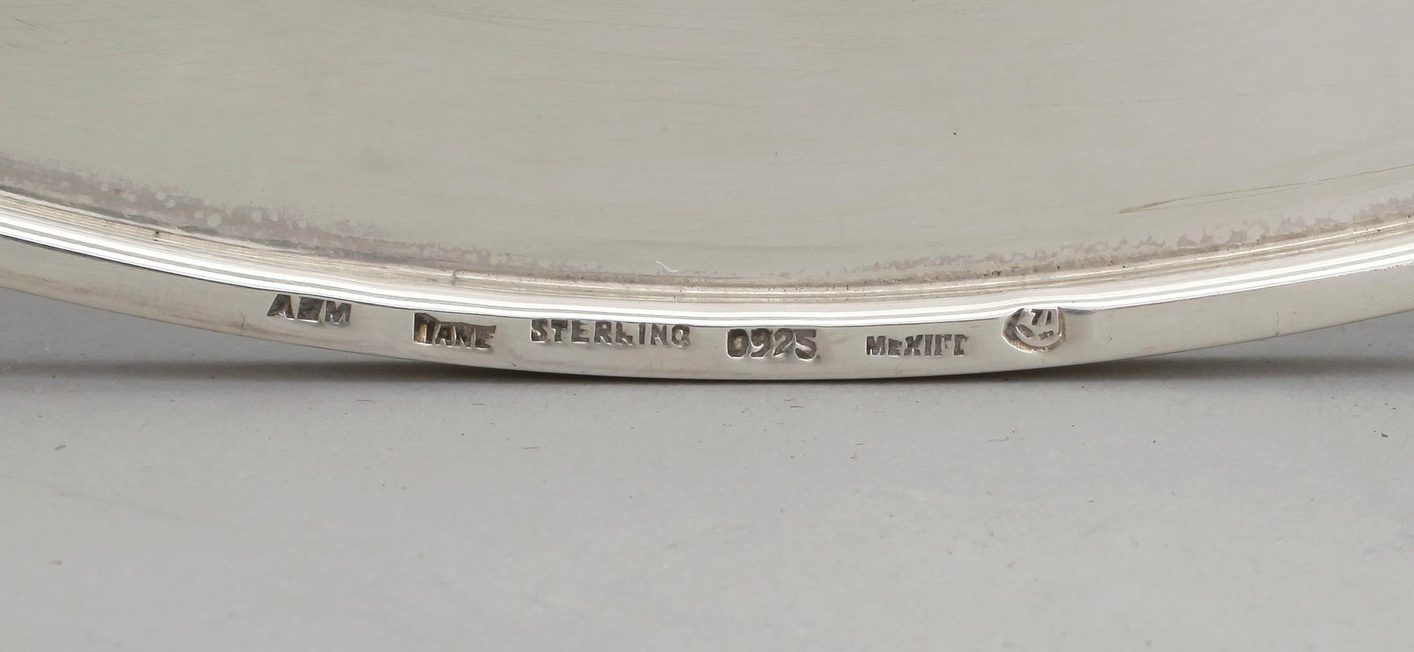 KUVERTTALLRIKAR, 3 st, sterlingsilver, Mexico. Tot ca 1670 gram.