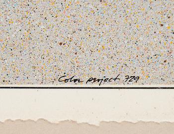 Beck & Jung, triptyk, akryl och ink jet print, signerad och daterad 1984.