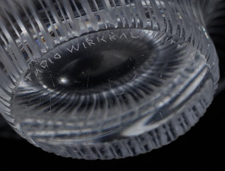 VAS, glas, "Kantarelli", sign Tapio Wirkkala, Iittala, 1950-tal.