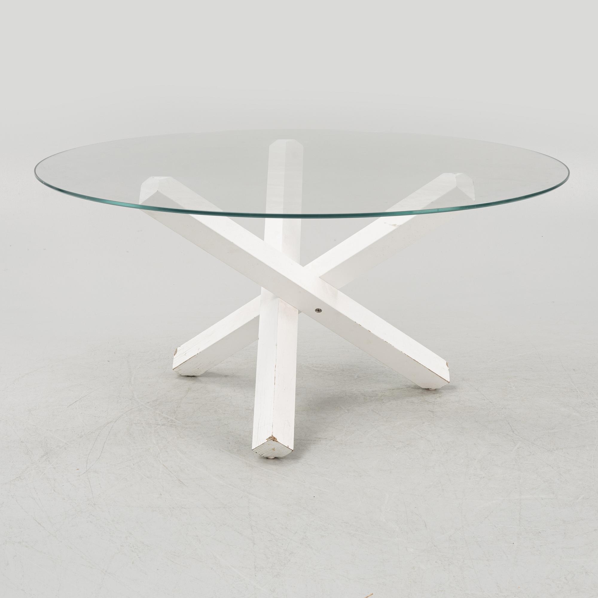Studio Sovet, an 'Aikido' glass top table, Italy.