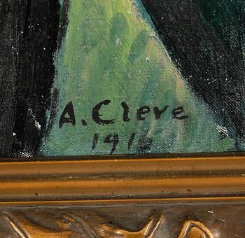 AGNES CLEVE, olja på duk, signerad och daterad 1912.