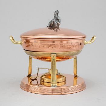 A copper glögg pot by Gustav Eriksson from around year 1900.