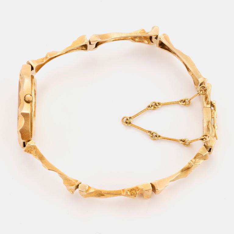 A Björn Weckström Lapponia ladies watch, 'Pola negri'. 18K gold. 1995.