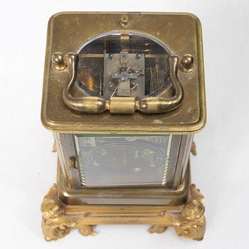 Travel clock, circa 1900.