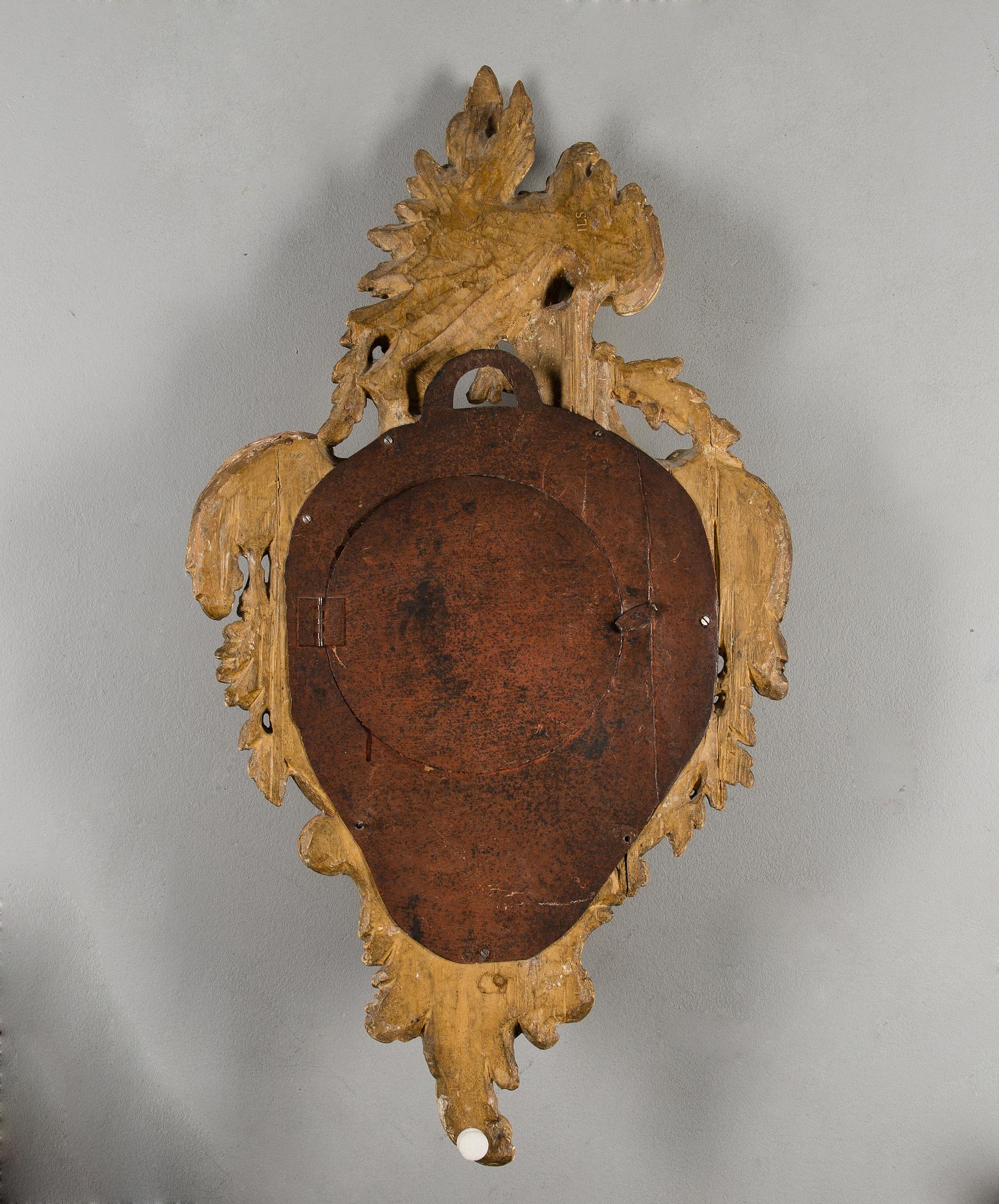 VÄGGPENDYL, av Joachim Hovenschiöld d ä, rokoko, verksam i Stockholm 1767-1800.