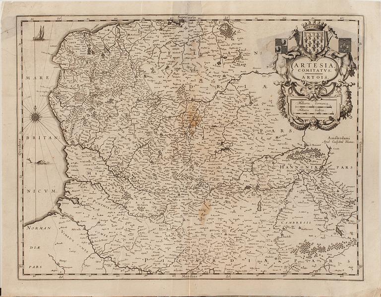 KARTOR, 10 st, tyska stater. 1600-tal.