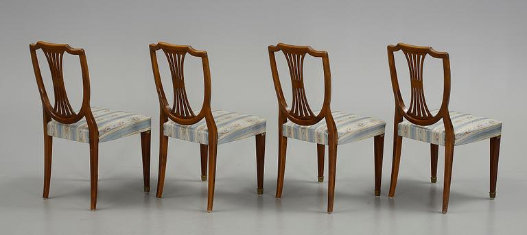STOLAR, 4 st, Gustaviansk stil, 1900-talets tredje kvartal.