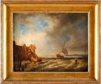 ANDREAS ACHENBACH, olja på duk, signerad A Achenbach, otydligt daterad -55.