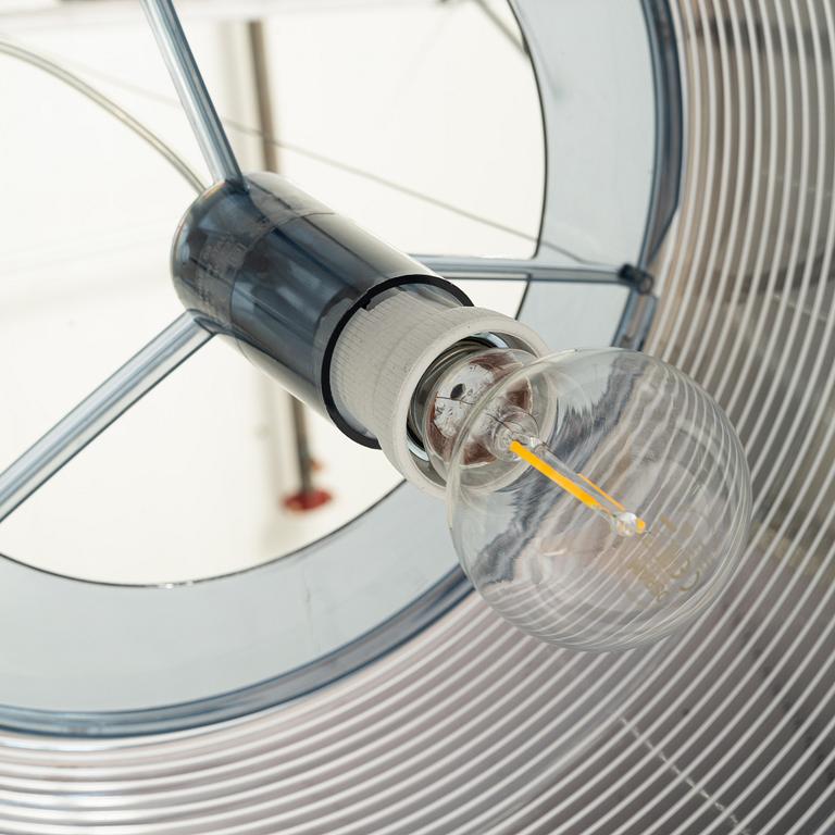 Philippe Starck, ceiling lamps, a pair, "Ktribe S3", Flos, designed in 2005.