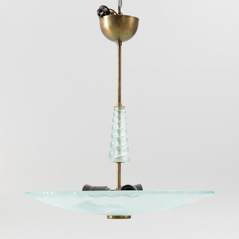 A "Swedish Grace" ceiling lamp, 1930s.