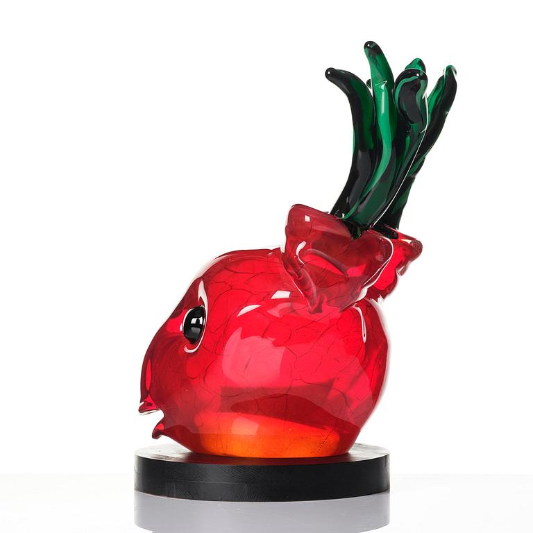 Henrik Allert, “Faun”, a glass sculpture, Berengo Studio, Murano, Italy, 2005.
