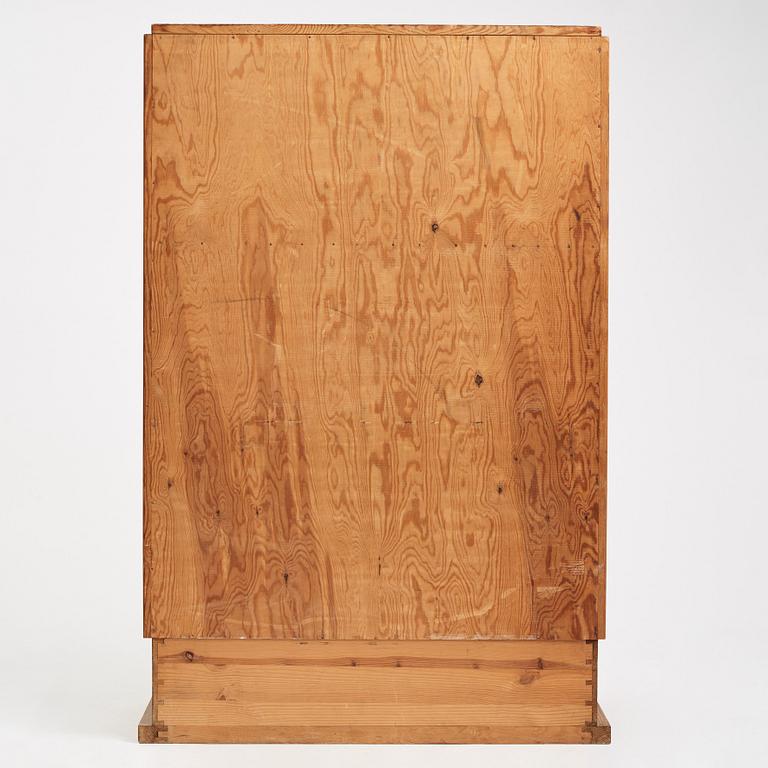 Axel Einar Hjorth, a stained pine 'Lovö' cabinet, Nordiska Kompaniet, Sweden 1930s.