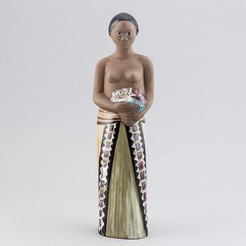 Mari Simmulson, a stoneware sculpture of a woman, Upsala Ekeby.