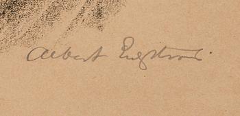 ALBERT ENGSTRÖM, 9 litografier, signerade ur mappen "Rospiggar".