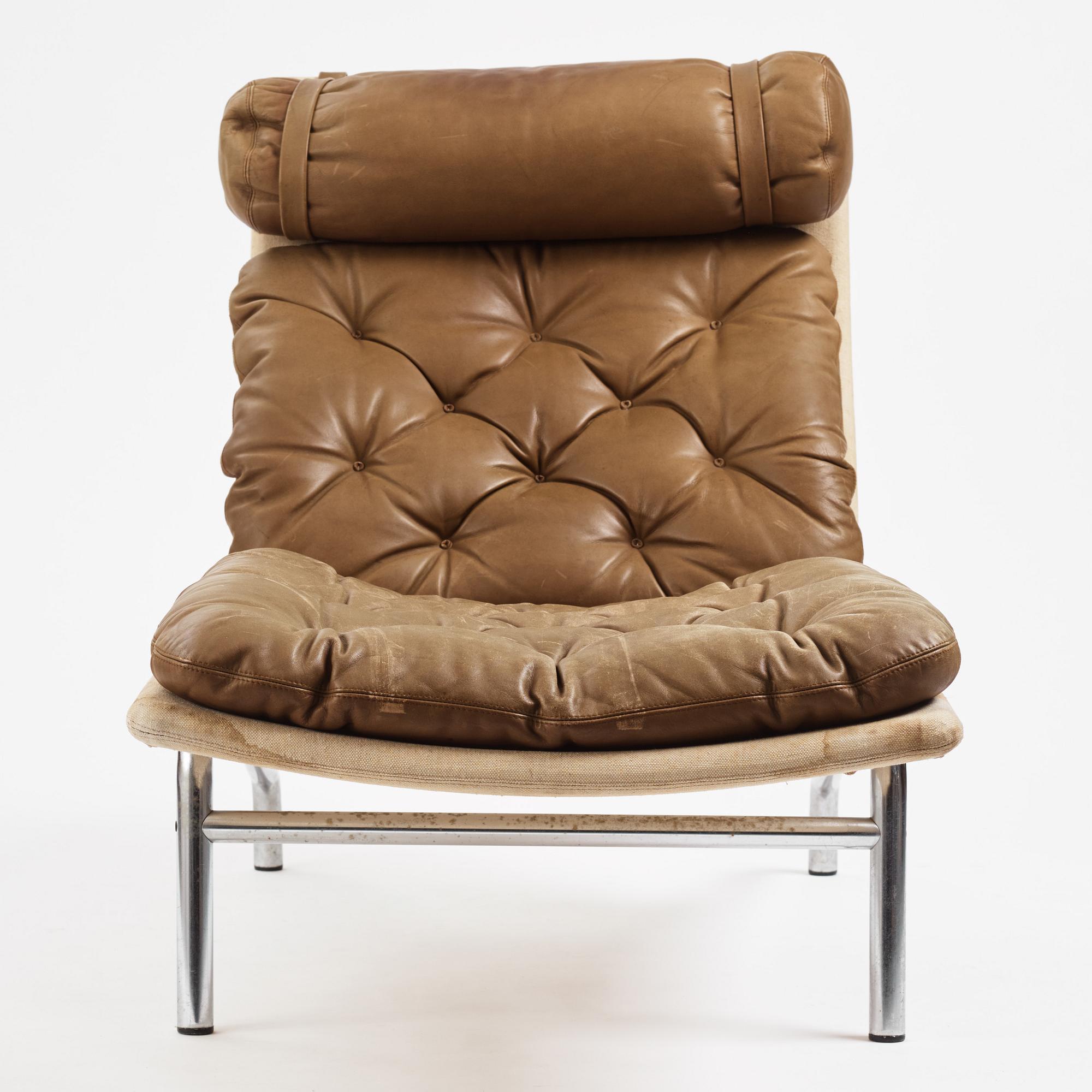 Arne Vodder, a lounge chair, Erik Jørgensen, Svendborg, Denmark, 1970s.