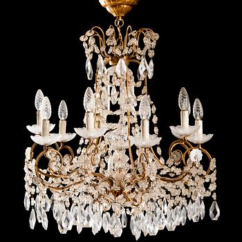 CHANDELIER, early 20th century. Total height 93 cm.