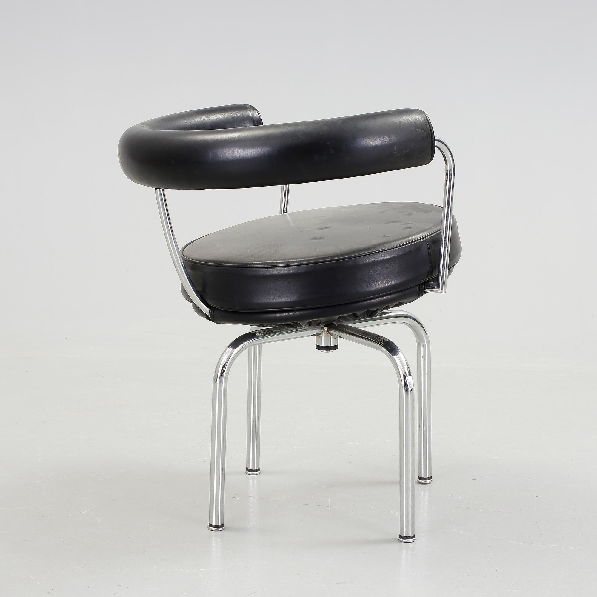 SNURRFÅTÖLJ, "LC7", Le Corbusier, Pierre Jeanneret och Charlotte Perriand, Cassina.