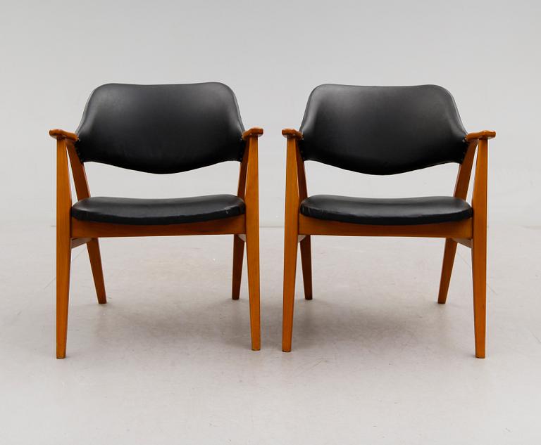KARMSTOLAR, 1 par, 1960-tal.