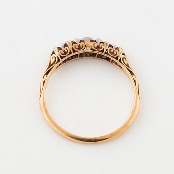 A old cut diamond ring.