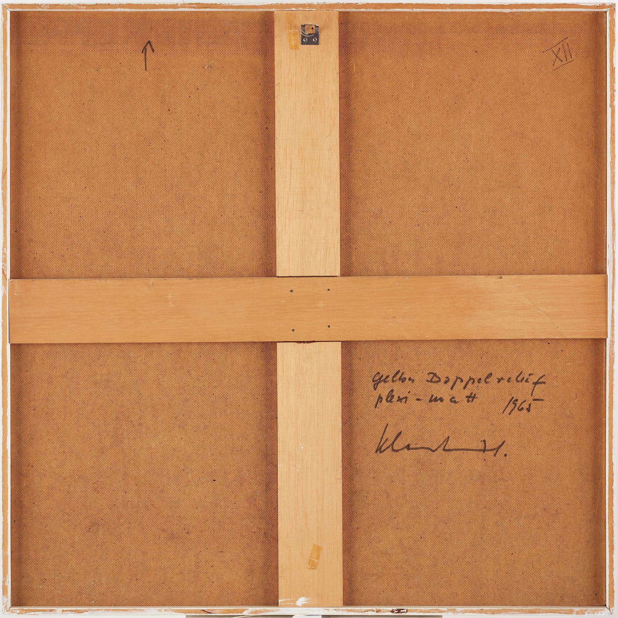 Klaus Staudt, "Gelbes Doppelrelief".