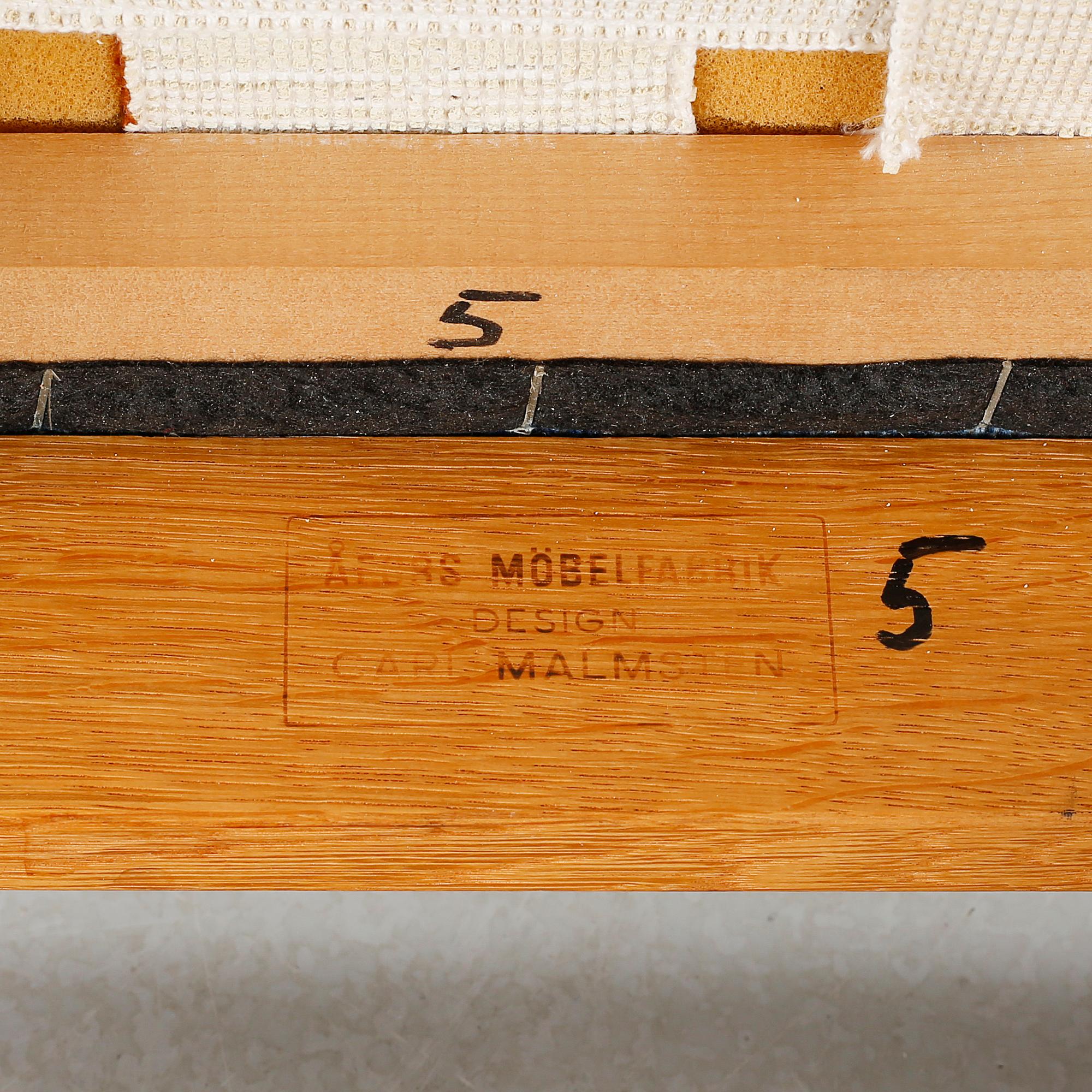 Six chairs "Calmare Nyckel", Åfors Möbelfabrik second half of the 20th century.