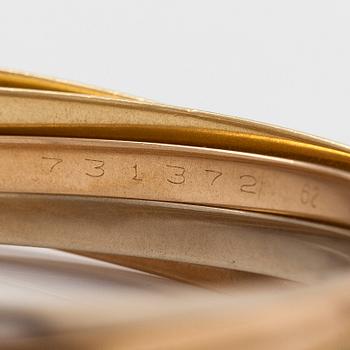 Cartier, rannerengas, "Trinity", 18K kultaa.