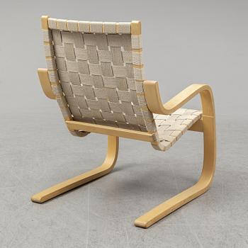 ALVAR AALTO, a model 406 armchair, Artek, Finland, late 20th Century.