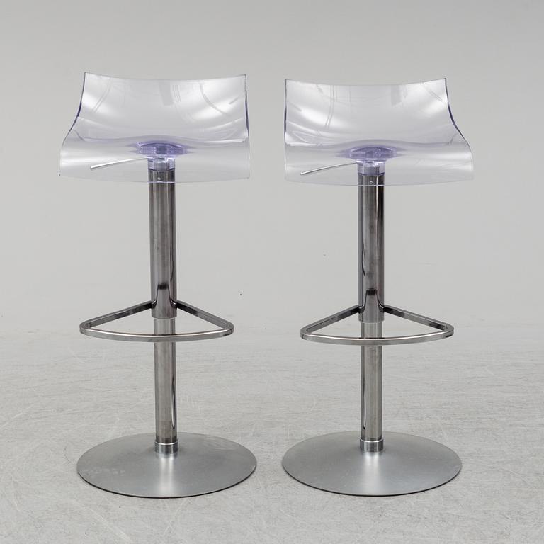 ARCHIRIVOLTO, a pair of 'PAM' bar stools from Ligne Roset, 2008.