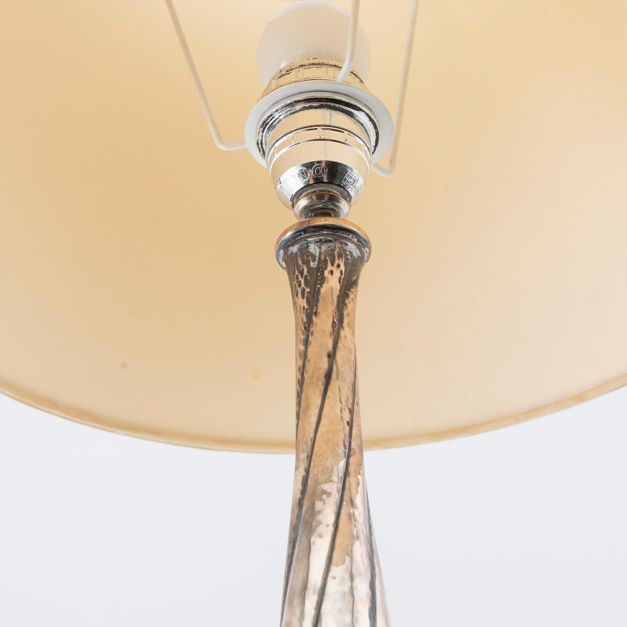 K Anderson Lamp Base Silver Stockholm 1927.