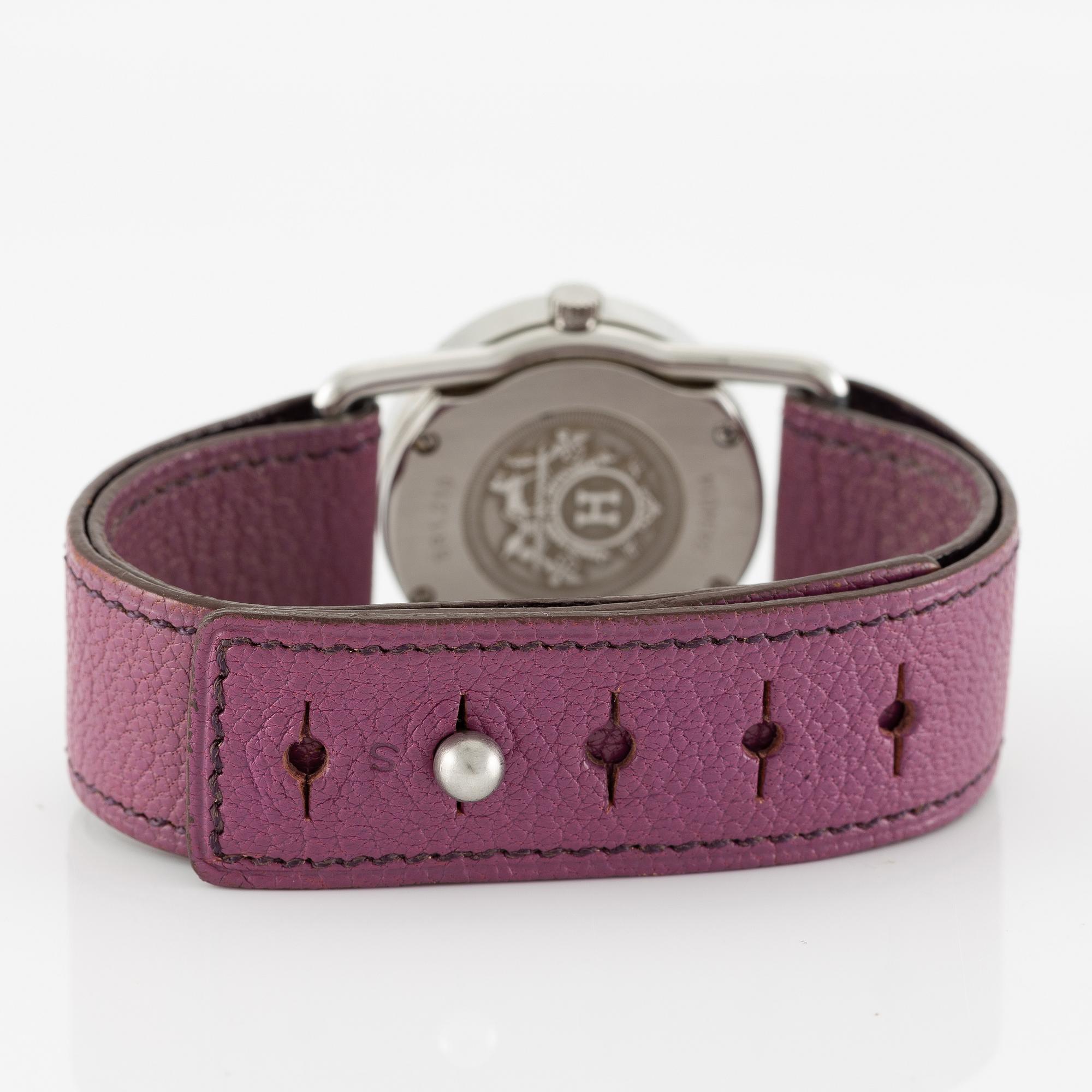 Hermès, "Barenia Rondo", armbandsur, 28 mm.