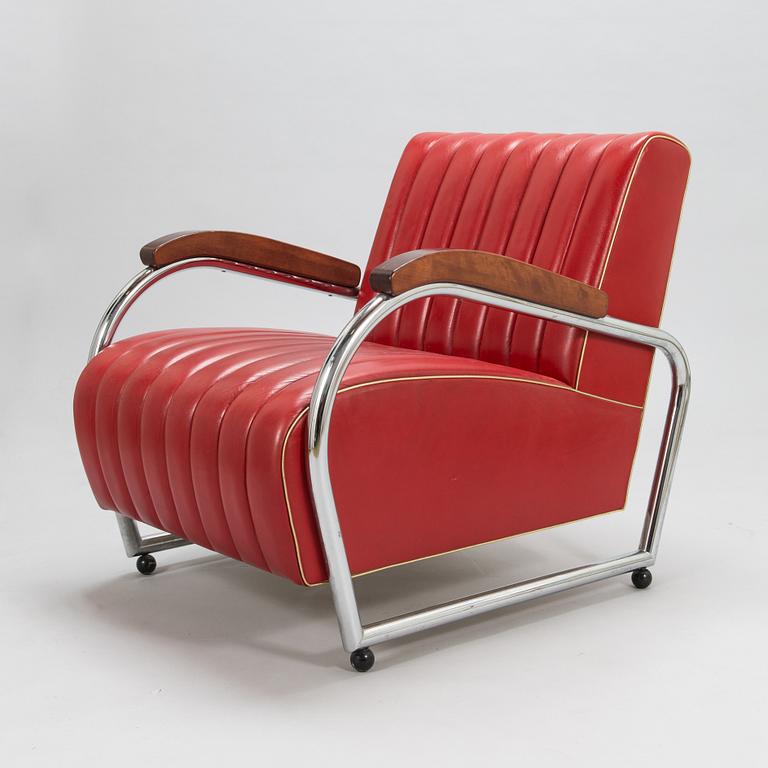 Lasse Vänttinen,  nojatuoli, valmistaja Verhoomo Prima 1980-luku.