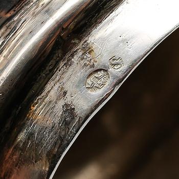 SOCKERSTRÖARE, silver, svenska importstämplar, 1900-talets första hälft. Vikt ca 241 gram.
