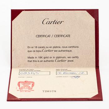 Cartier, kaulakoru, "Love", 18K valkokultaa, briljanttihiottuja timantteja.