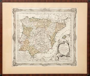 Maps of Europe, 8 pcs., 18th century, France.