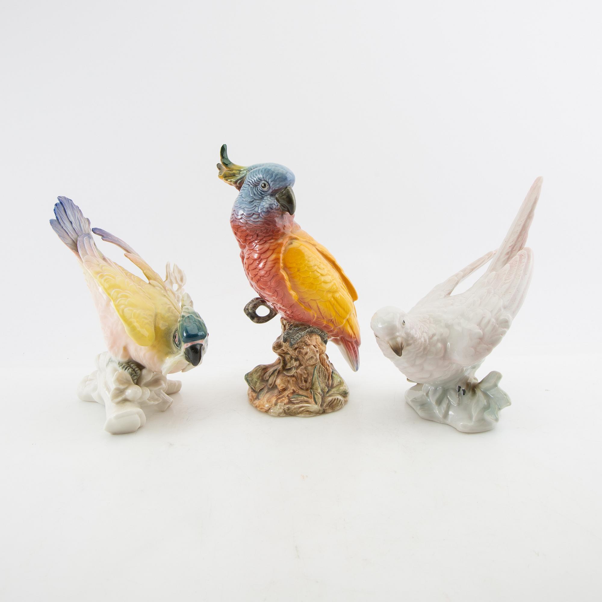 Figurines 6 pcs including Hutschenreuther Germany 20th century porcelain.