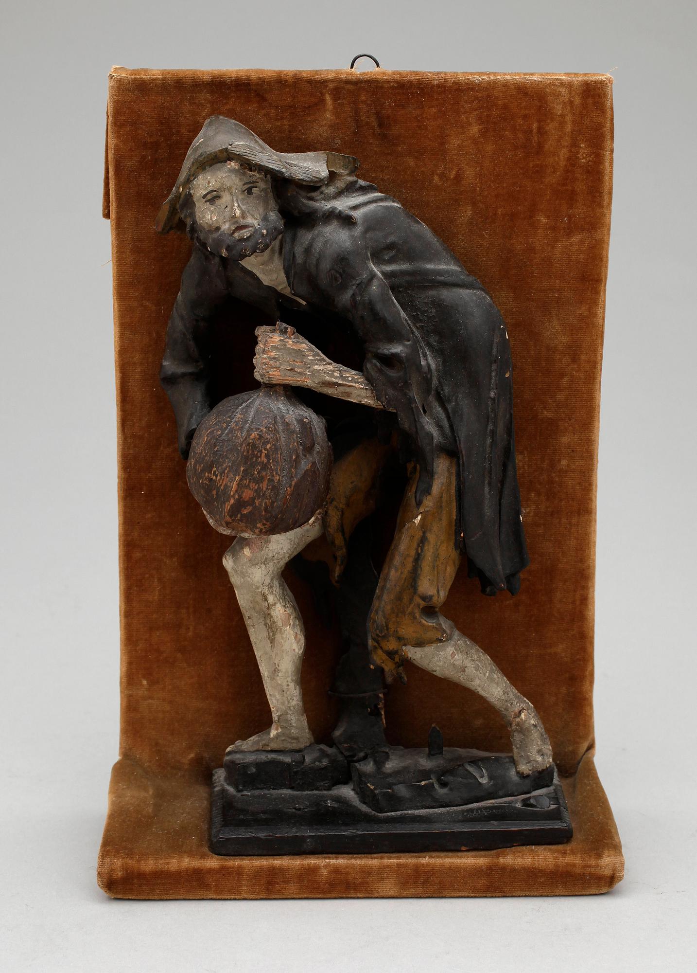 SKULPTUR, trä, trol 1700-tal.