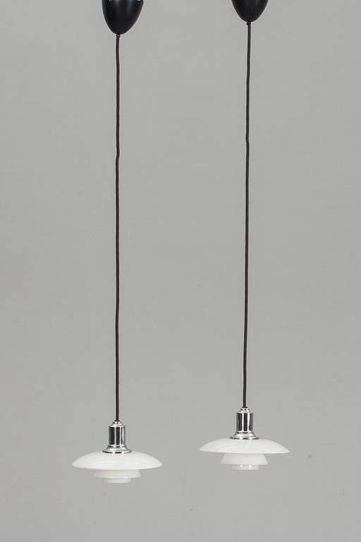 TAKLAMPOR, ett par, "PH 2/1", Poul Henningsen, Louis Poulsen. 1900-tal/2000-tal.