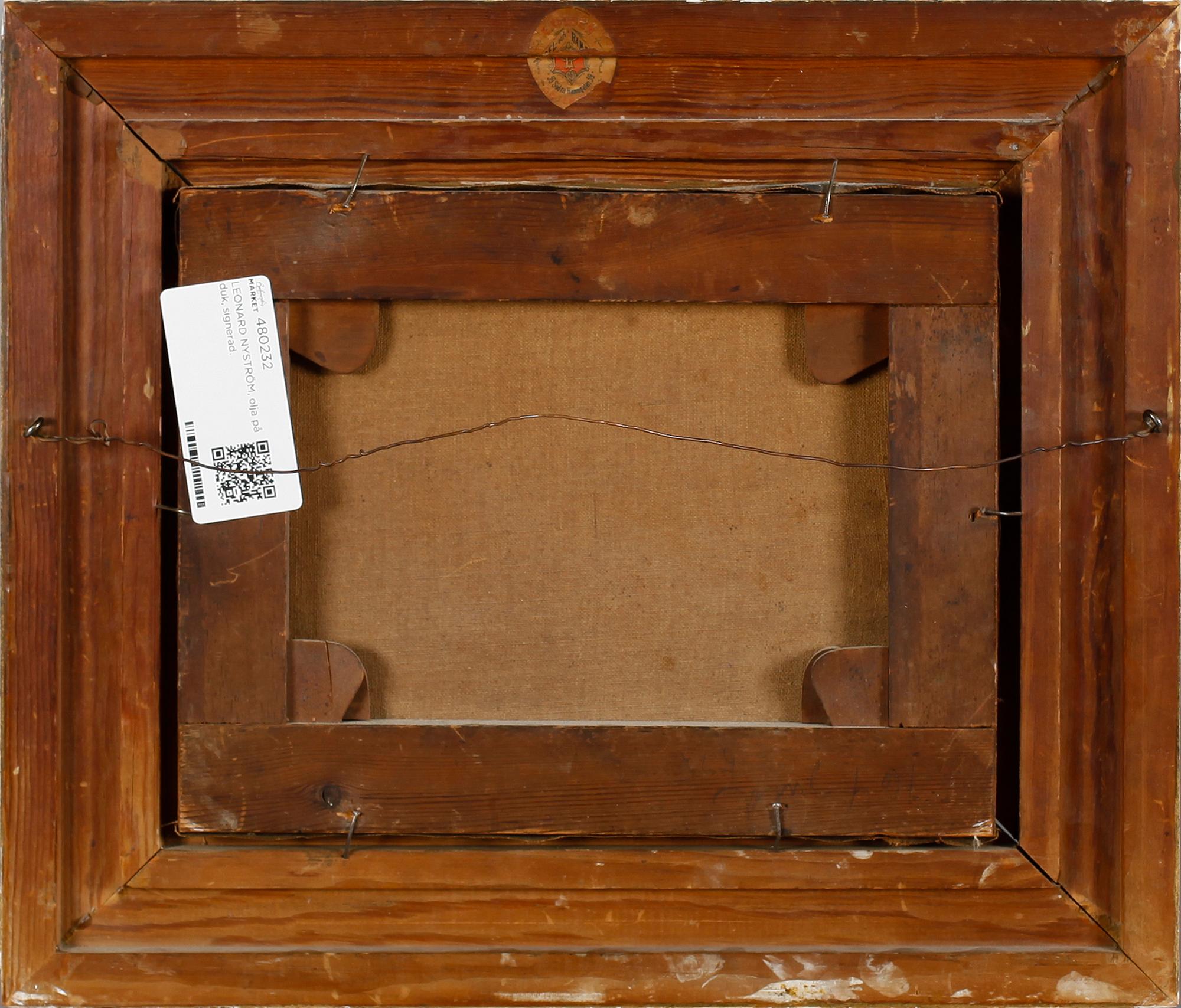 LEONARD NYSTRÖM, olja på duk, signerad.