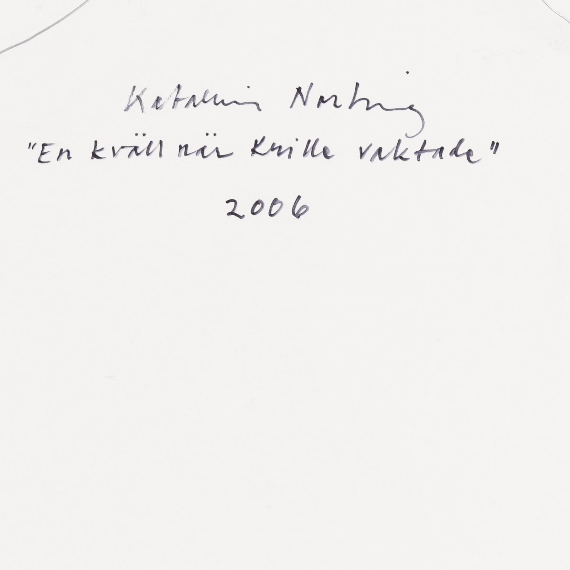 KATARINA NORLING, gouache och collage. Signerad och daterad 2006 a tergo.