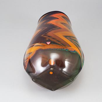 EVA ENGLUND, a glass vase, Orrefors, Sweden 1989.