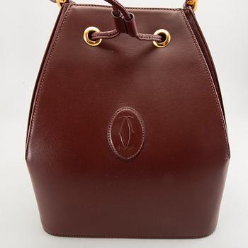 Cartier, Must de Cartier Line Burgundy, väska, 1980-tal.