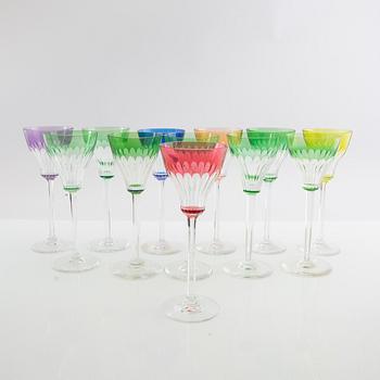 Wine glasses 12 pcs Kosta Boda first half of the 20th century.