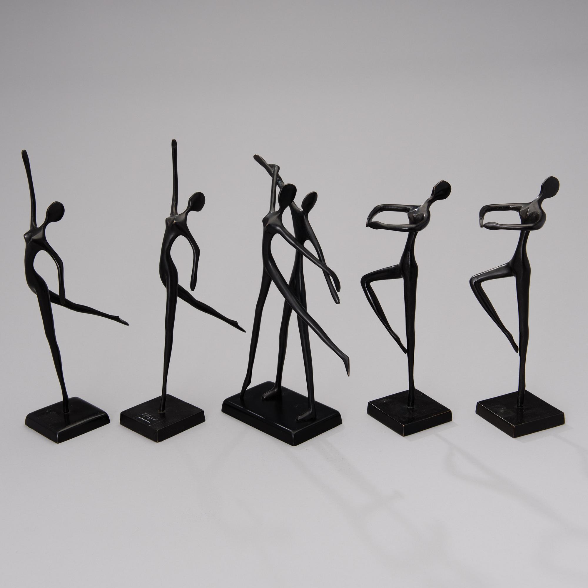 SKULPTURER, 5 st, brons, design Bodrul Khalique.