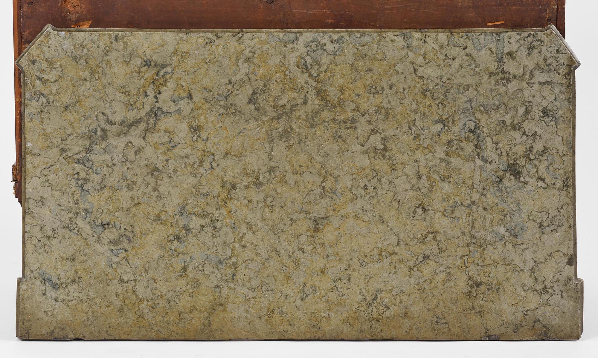 A late Gustavian mahogny commode.