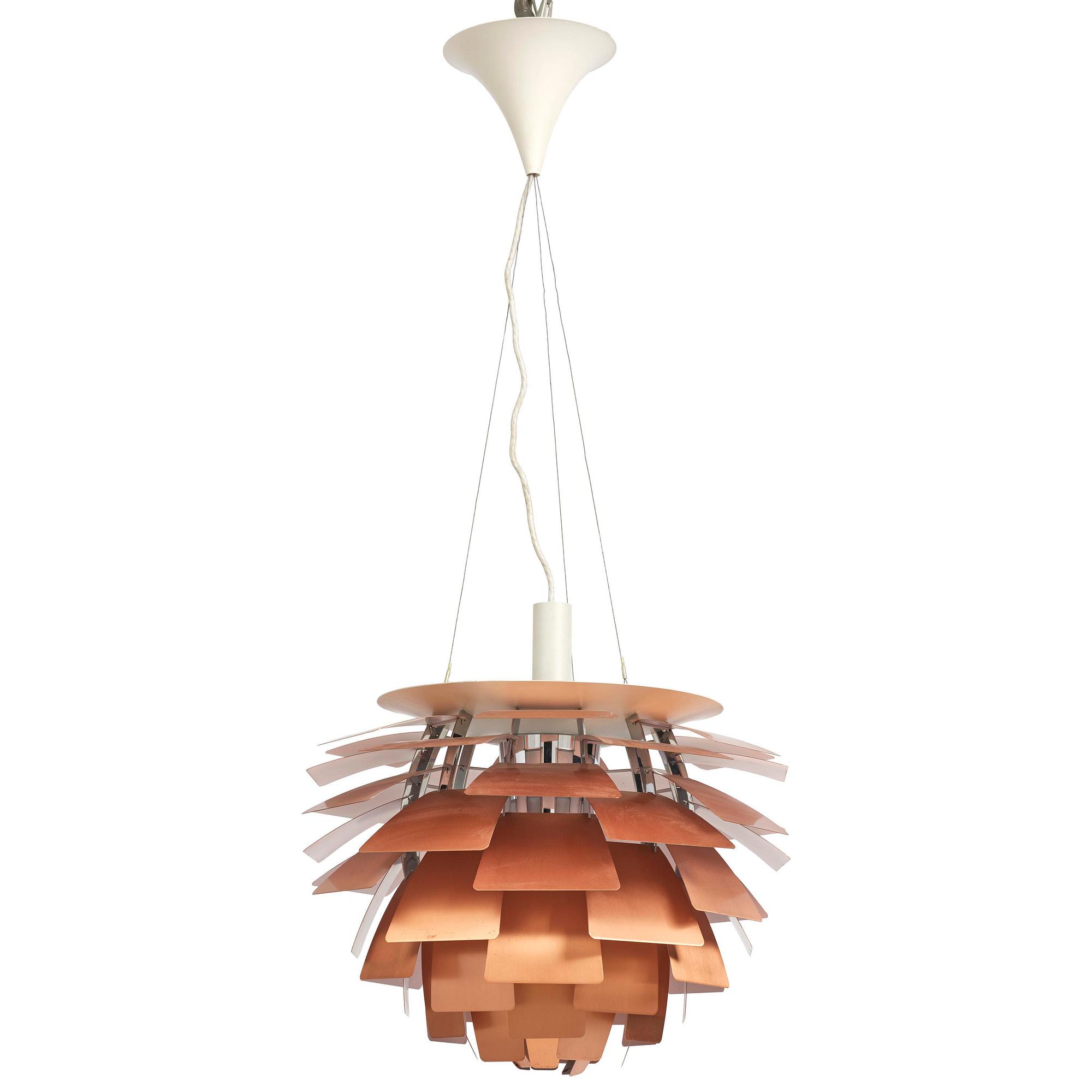 Poul Henningsen, taklampa, "PH Kotte"/"Artichoke", Louis Poulsen, Danmark.