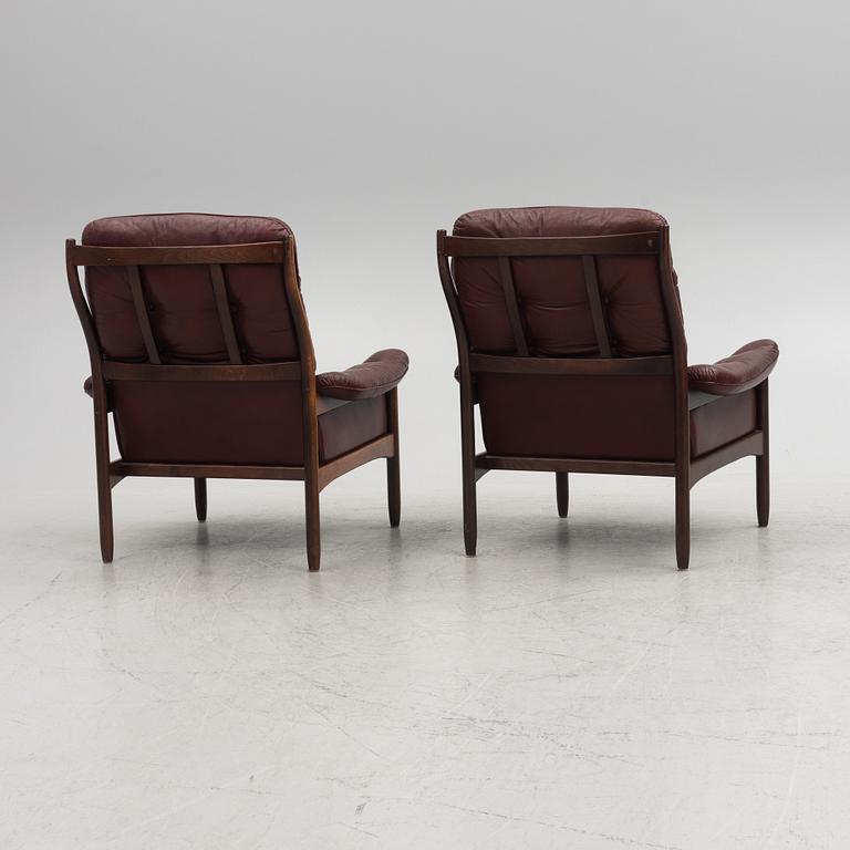 Gunnar Kentemo, a pair of armchairs, Göte Möbler, 1970's.
